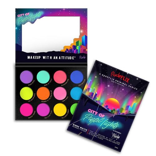 RUDE city of Pastel Lights  12 Pastel Pigment  Eyeshadow PaletteD0102H2B7YU