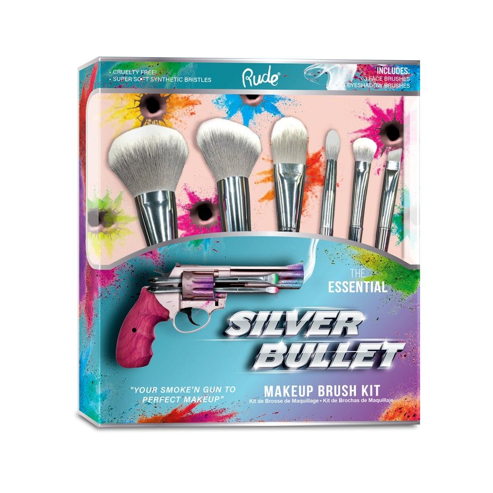 RUDE Silver Bullet Makeup Brush KitD0102H2BPBW