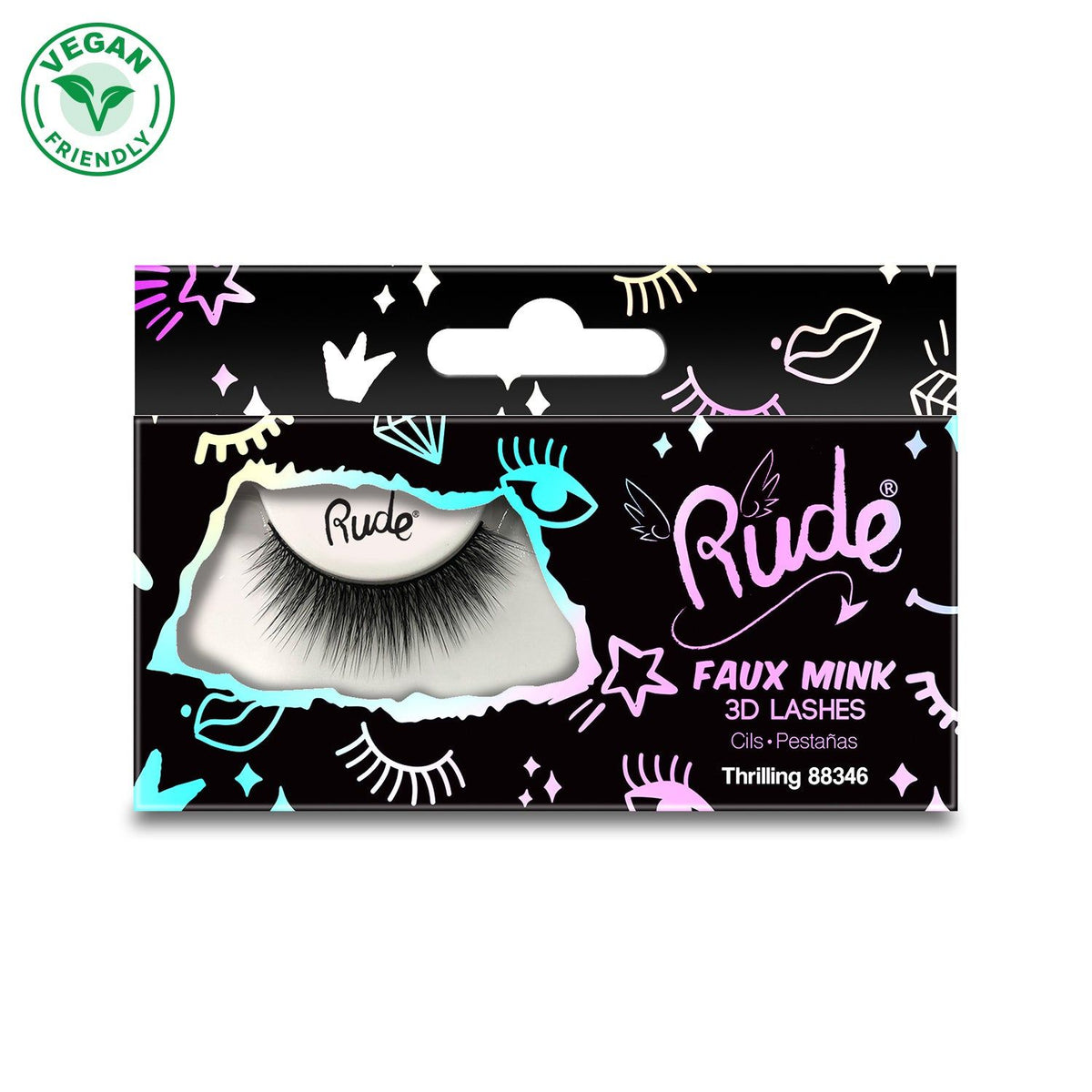 RUDE Essential Faux Mink 3D LashesD0102H2BR2A