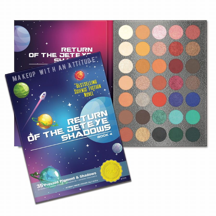 RUDE Return Of The Jet Eyeshadows 35 Eyeshadow Palette  Book 4D0102H2BR37