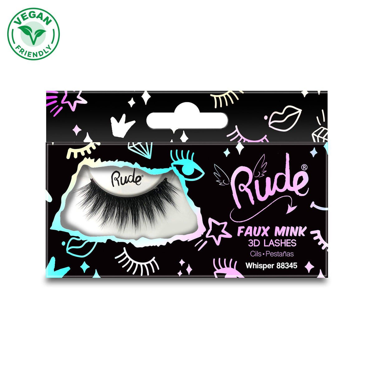 RUDE Essential Faux Mink 3D LashesD0102H2BRg7