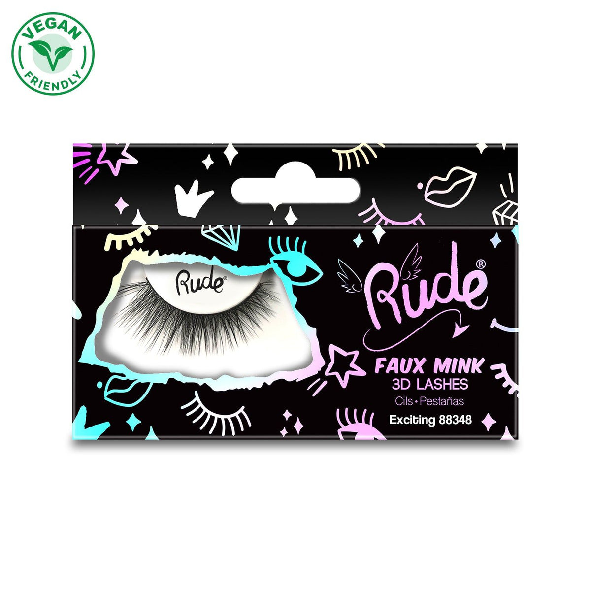 RUDE Essential Faux Mink 3D LashesD0102H2BRgg