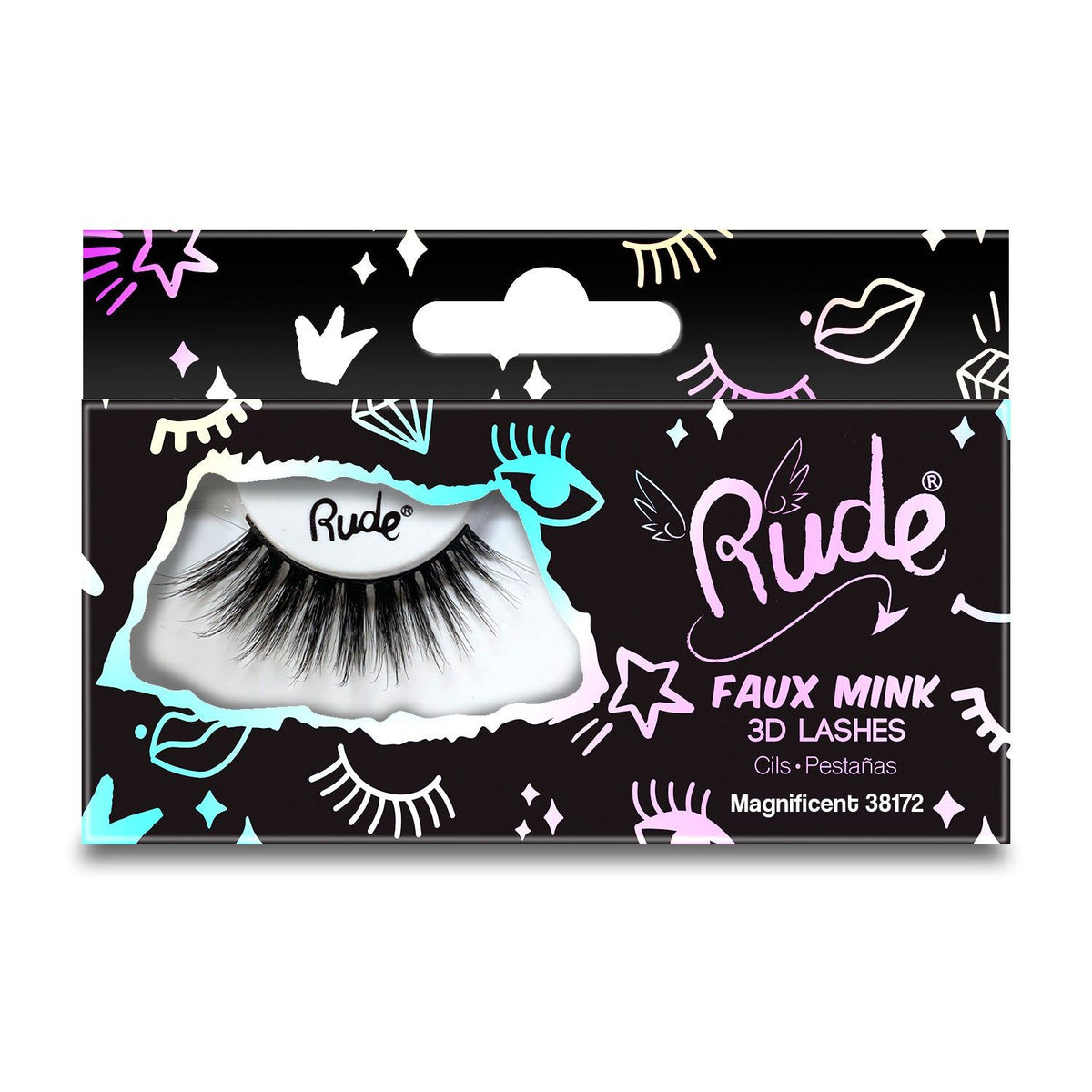 RUDE Essential Faux Mink 3D LashesD0102H2BRIU