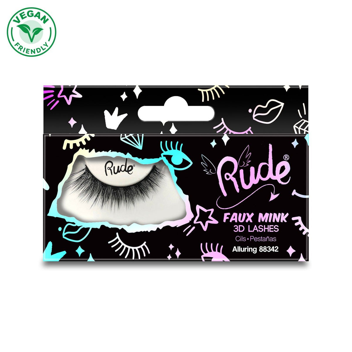 RUDE Essential Faux Mink 3D LashesD0102H2BRQV