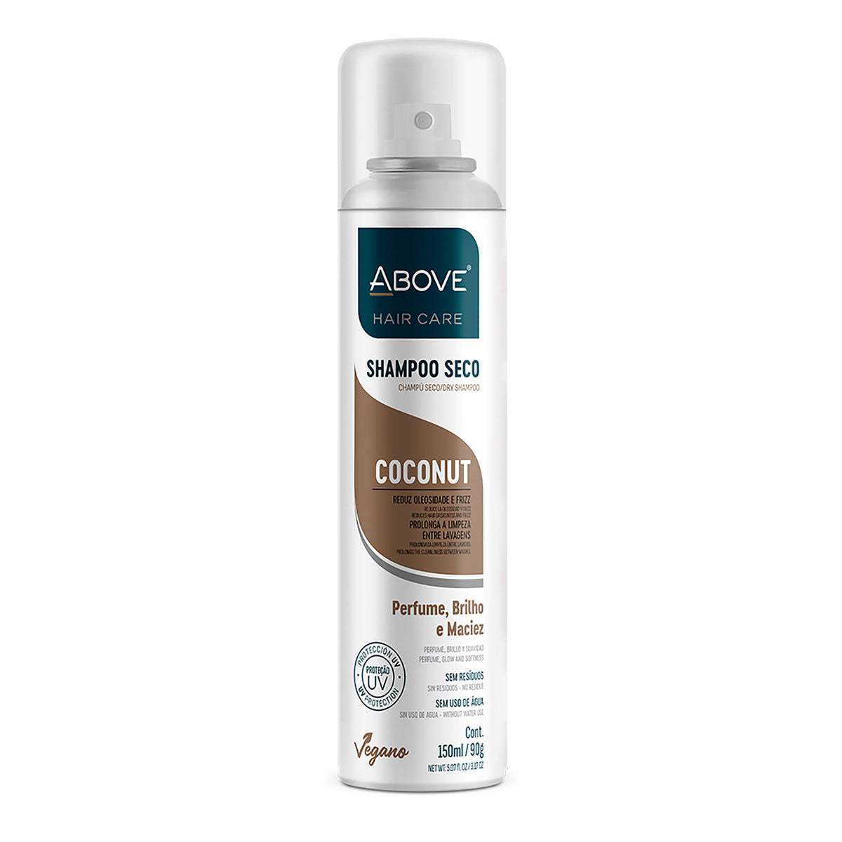 ABOVE coconut  Dry Shampoo  Absorbs Excess Oil Between Washes  gives Softness and Shine to Your Strands  Does Not Leave Resi