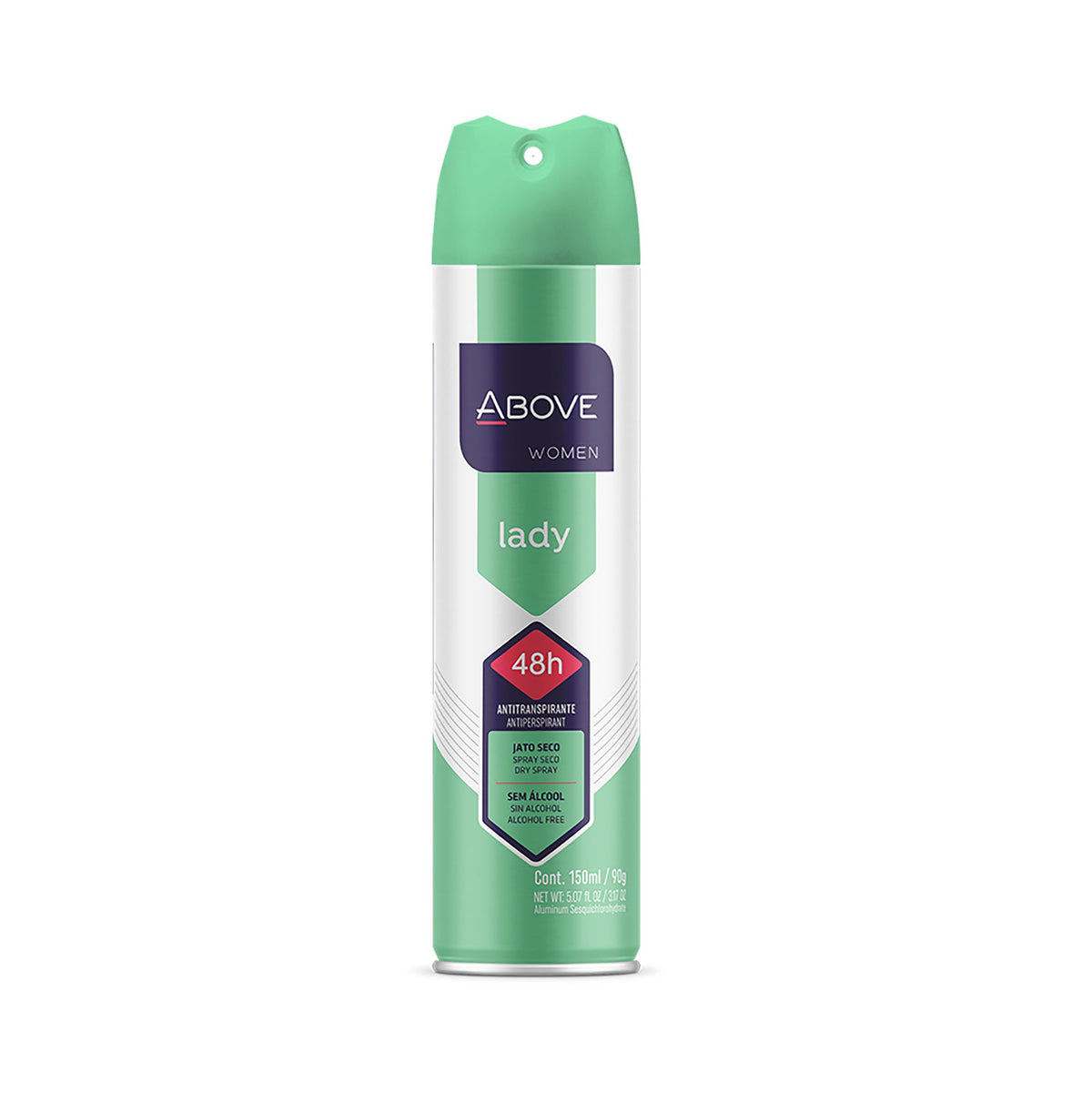 ABOVE Lady  48 Hours Antiperspirant Deodorant  Dry Spray for Women  Notes of verbena  Raspberry and Pomegranate  Protects Ag