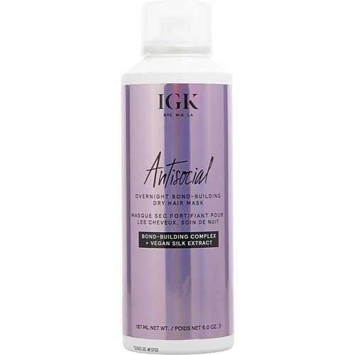 IgK by IgK ANTISOcIAL OVERNIgHT BONDBUILDINg DRY HAIR MASK 5 OZD0102HI6DZA