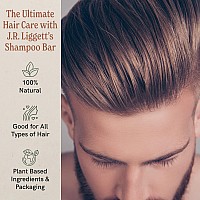 JRLIGGETT'S All-Natural Shampoo Bar, Original Formula - Supports Strong and Healthy Hair - Nourish Follicles with Antioxidants and Vitamins - Detergent and Sulfate-Free, One, 3.5 Ounce Bar