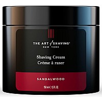 The Art of Shaving Sandalwood Shaving Cream for Men - Protects Against Irritation and Razor Burn - Hydrates and Nourishes Dry Skin - Clinically Tested for Sensitive Skin - 5 oz