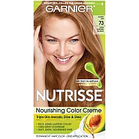 Garnier Nutrisse Nourishing Hair Color Creme, 73 Dark Golden Blonde (Honey Dip) (Packaging May Vary)