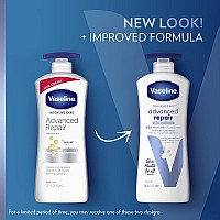 Vaseline Intensive Care Body Lotion for Dry Skin Advanced Repair Unscented Lotion Made with Ultra-Hydrating Lipids and Vaseline Jelly That Repairs Extremely Dry Skin 20.3 oz
