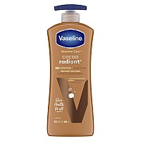 Vaseline Intensive Care Body Lotion for Dry Skin Cocoa Radiant Lotion Made with Ultra-Hydrating Lipids and Pure Cocoa Butter for a Long-Lasting, Radiant Glow 20.3 oz