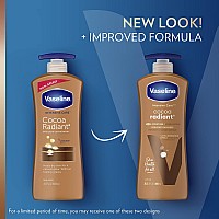 Vaseline Intensive Care Body Lotion for Dry Skin Cocoa Radiant Lotion Made with Ultra-Hydrating Lipids and Pure Cocoa Butter for a Long-Lasting, Radiant Glow 20.3 oz