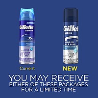 Gillette Series 3X Moisturizing Shave Gel, 6 Count, 7oz Each, Lubrication to Protect Against Irritation, Blue-White, 7 Ounce (Pack of 6)