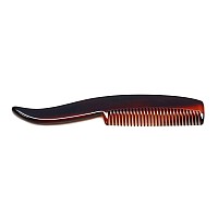 Hand-Made Tortoise Comb | All Hair Types: Curly/Straight/Thick/Thin | Hypo-Allergenic Cellulose Acetate | MADE IN SWITZERLAND | 7.6x 1.5x 0.15 | 4