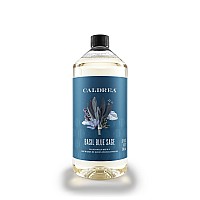Caldrea Hand Soap Refill, Aloe Vera Gel, Olive Oil And Essential Oils To Cleanse And Condition, Basil Blue Sage Scent, 32 Oz