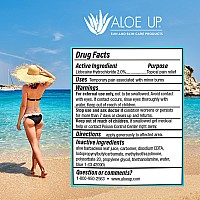 ALOE UP Ice Aloe Vera Gel - Beach Essential Aloe for Sunburn Relief/After Sun Pure Aloe Gel Eases Pain from Burns or Stings/Safe for Kids/Biodegradable, Cruelty Free, made in USA / 4 oz