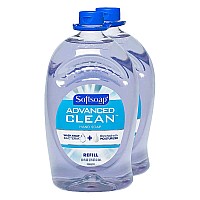 Softsoap Handsoap, Refill, Washes Away Bacteria, 80 Fl Oz (Pack of 2)
