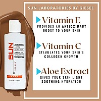 Sun Laboratories Ultra Dark Self-Tanning Lotion for Body and Face - Sunless Tan Golden Glow - Dark - 4 fl oz Bottle