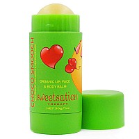 Sweetsation Therapy / YUNASENCE ChocoSmooch Organic Lip, Face & Body Balm, for Dry Cracked Irritated Skin with Argan, Calendula, Avocado & Sea Buckthorn, 1oz Jumbo. Skin Soothing, Comforting, Protecting.