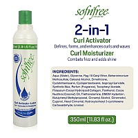 SofnFree Moisturizer & Curl Activator for Natural Hair, Soft Curls, and Waves 11.83 fl oz / 350ml