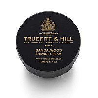 Truefitt & Hill Shaving Cream Bowl - Sandalwood | Smooth Glide for Incredibly Close, Yet Comfortable Hydrating Shave, 6.7 ounces
