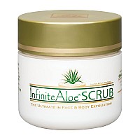 InfiniteAloe Baby Soft Scrub Face & Body Scrub All In One - Organic Aloe Vera Hydrating & Cleansing Scrub for Body and Face - Hydration and Exfoliation of Dry Skin - 1 Jar (4 Oz.)