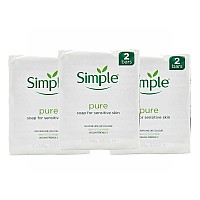 Simple Pure Soap Sensitive Skin Twin Pack 2x125G (Pack of 3)
