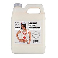 White 32 Oz - Liquid Latex Body Paint, Ammonia Free No Odor, Easy On and Off, Cosplay Makeup, Creates Professional Monster, Zombie Arts