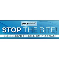 Onyx Professional Stop The Bite Nail Biting & Thumb Sucking Deterrent Polish 0.5 fl oz - Helps Nails Grow & Can Be Used As Top or Base Coat