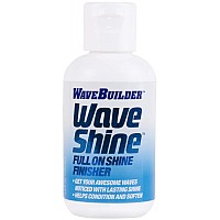 WaveBuilder Wave Shine | Full On Shine Finisher Helps Condition and Soften Hair, 4 fl oz