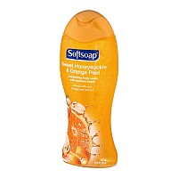 Softsoap Moisturizing Body Wash with Moisture Beads Sweet Honeysuckle & Orange Peel 18 oz (Pack of 3)
