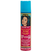 Jerome Russell Temporary Hair Color Spray, Silver - Intense Spray-On Temporary Hair Color, Fast-Drying, Non-Sticky, Travel Size Hair Dye for Instant Vivid Hair Color, 2.2 oz