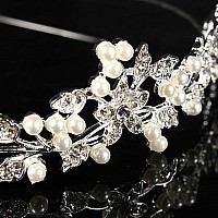 Shop Ginger Wedding Bridal Wedding Tiara Pearls and Crystals Crown Promo Party 4599