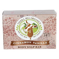 Tierra Mia Organics Body Soap Bar, Cinnamon/Vanilla, 4.2 Ounce