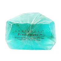 TS Pink Blue Agate SoapRocks - Soap that looks like a Rock ~ 6 oz. Gem Rocks Birthstone Jabn Gemstone