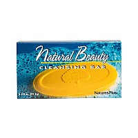 NaturesPlus Natural Beauty Cleansing Bar - 3.5 oz, Pack of 3 - Cleanse, Soothe & Protect Skin - With Vitamin E, Allantoin, Humectants & Emollients