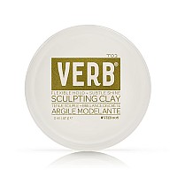 Verb Sculpting Clay -Flexible Hold and Subtle Shine -Texturizing Pomade for Wet or Dry Hair -Medium Hold Hair Clay, 2 oz
