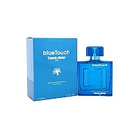 Franck Olivier Eau de Toilette Spray for Men, Blue Touch, 3.4 Ounce