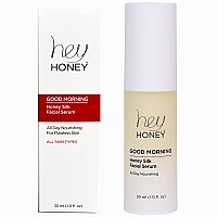 Hey Honey Good Morning Honey Silk Facial Serum | Daily Moisturizer, Replenishes and Protects Skin | Doubles As An Active Moisturizing Makeup Primer | 1 oz