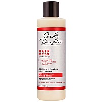 Carols Daughter Hair Milk Original Leave In Moisturizer for Curls, Coils and Waves, with Agave and Shea Butter, Hair Moisturizer for Curly Hair, 8 fl oz
