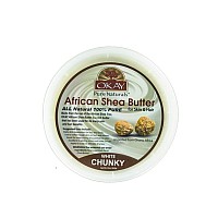 OkayPure Naturals Shea Butter Raw Chunky, White, 10 Ounce