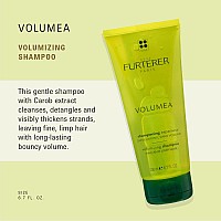 Rene Furterer VOLUMEA Volumizing Shampoo, Fine Limp Hair, Thickening, Volume Enhancing, 6.7 Fl Oz (Pack of 1)