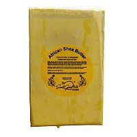 SmellGood Yellow color Raw Unrefined Ghana Africa Pure 5 Pounds, yellow, Shea Butter, 80 Ounce