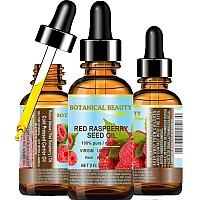 RASPBERRY SEED OIL 100% Pure/Natural/Virgin. Cold Pressed/Undiluted. For Face, Hair and Body. 2 Fl.oz.- 60 ml. by Botanical Beauty