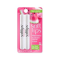 Softlips Lip Remedies, Watermelon, 0.07 Ounce, 2 Count (Pack of 12)