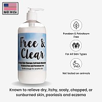 The Lotion Company 24 Hour Skin Therapy Lotion, Fragrance Free, Unscented (Free & Clear) Full Body Moisturizer for sensitive skin, Paraben Free, Made in USA, w/ Aloe Vera, 16 Ounces