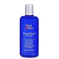 Tend Skin Womens AfterShave/Post Waxing Solution for Ingrown Hair, Razor Bumps and Burns, 4 ounce, Blue