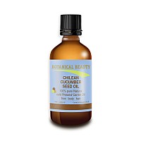 Botanical Beauty CHILEAN CUCUMBER SEED Carrier Oil. 100% Pure/Natural/Undiluted. Cold Pressed. Skin Care. (0.33 Fl.oz.- 10 ml)