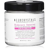 NeedCrystals Microdermabrasion Crystals 8 oz. / 227g. DIY Face Scrub. Natural Facial Exfoliator for Dull or Dry Skin Improves Scars, Blackheads, Pore Size, Wrinkles, Blemishes & Skin Texture